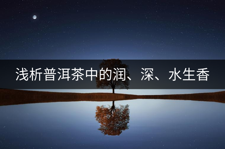 淺析普洱茶中的潤(rùn)、深、水生香