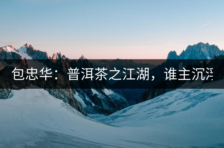 包忠華：普洱茶之江湖，誰(shuí)主沉浮？