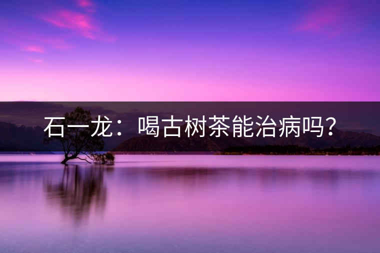 石一龍：喝古樹茶能治病嗎？
