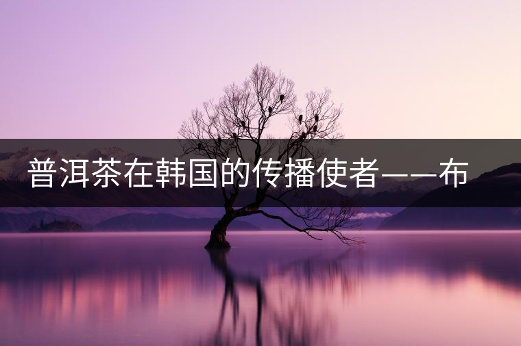 普洱茶在韓國(guó)的傳播使者——布朗株式會(huì)社 普洱茶在韓國(guó)的傳播使者——布朗株式會(huì)社