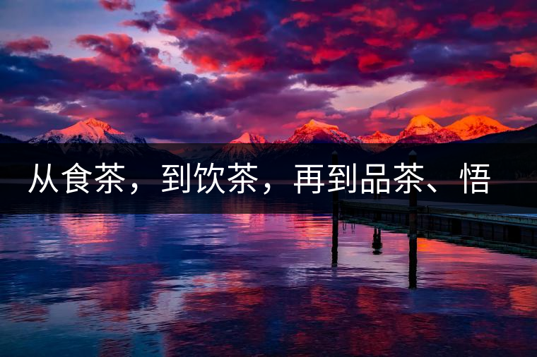 從食茶，到飲茶，再到品茶、悟茶