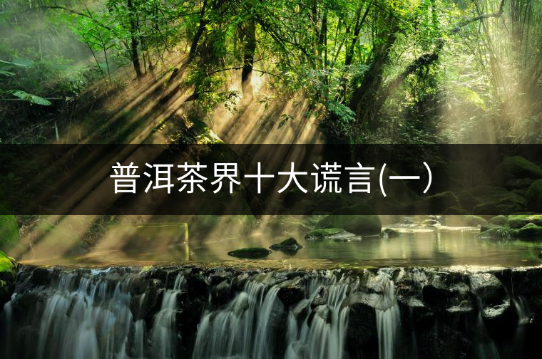 普洱茶界十大謊言(一）