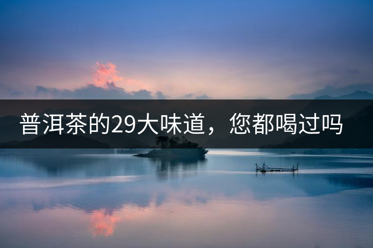 普洱茶的29大味道，您都喝過嗎？