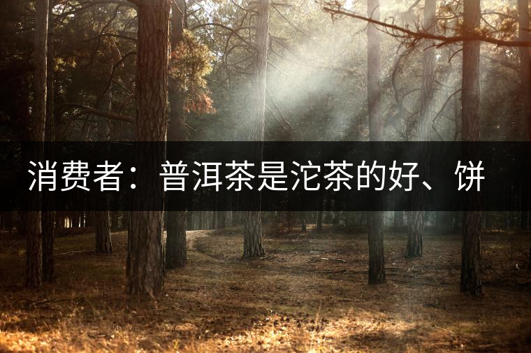 消費者：普洱茶是沱茶的好、餅茶的好還是散裝的好？