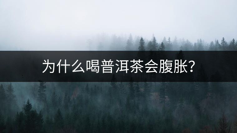 為什么喝普洱茶會(huì)腹脹？