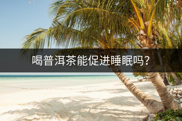 喝普洱茶能促進睡眠嗎？