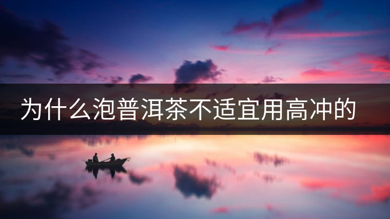 為什么泡普洱茶不適宜用高沖的方式，是有道理的