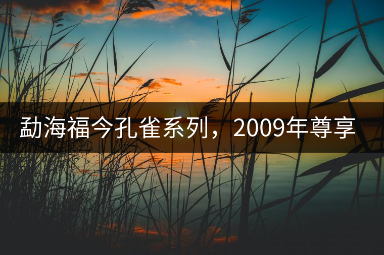 勐海福今孔雀系列，2009年尊享青餅