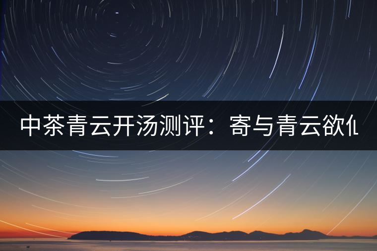 中茶青云開湯測(cè)評(píng):寄與青云欲仙客 一甌相映兩無塵 中茶青云開湯測(cè)評(píng):寄與青云欲仙客 一甌相映兩無塵