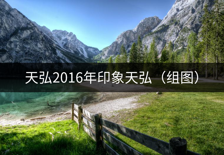 天弘2016年印象天弘(組圖) 天弘2016年印象天弘(組圖)