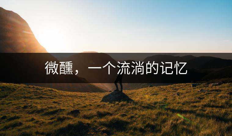 微醺，一個(gè)流淌的記憶