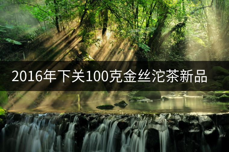 2016年下關(guān)100克金絲沱茶新品上市 2016年下關(guān)100克金絲沱茶新品上市