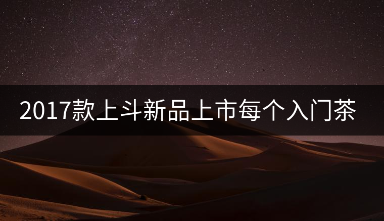 2017款上斗新品上市每個(gè)入門茶人都欠自己一餅上斗！