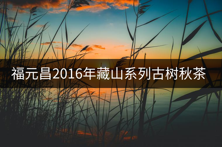 福元昌2016年藏山系列古樹秋茶全部上市！