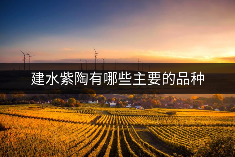 建水紫陶有哪些主要的品種