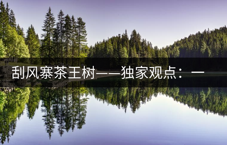 刮風(fēng)寨茶王樹(shù)——獨(dú)家觀點(diǎn):一虛兩實(shí) 刮風(fēng)寨茶王樹(shù)——獨(dú)家觀點(diǎn):一虛兩實(shí)
