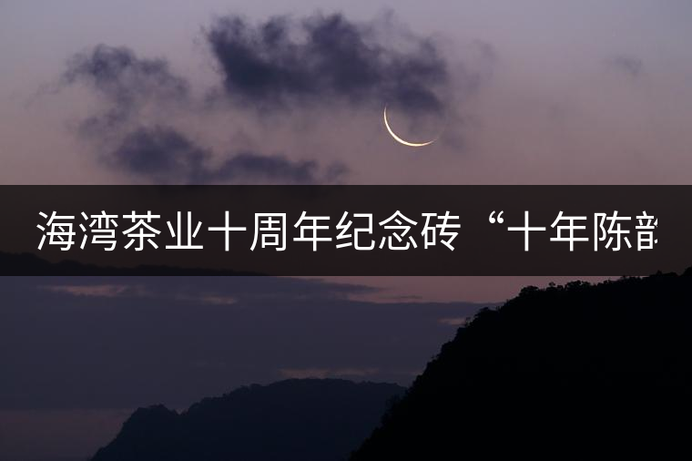 海灣茶業(yè)十周年紀念磚“十年陳韻”品鑒！