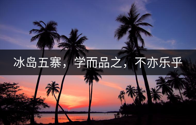 冰島五寨，學(xué)而品之，不亦樂乎