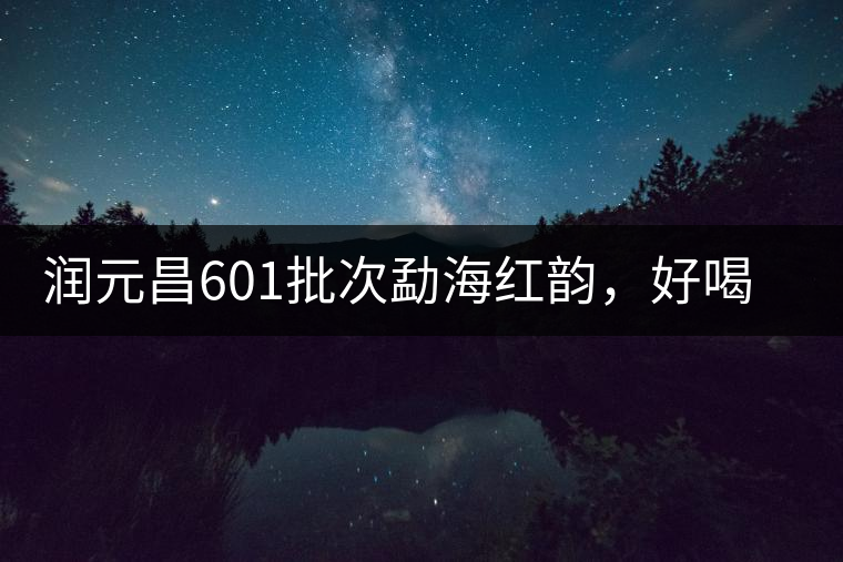 潤(rùn)元昌601批次勐海紅韻，好喝不貴的口糧熟茶