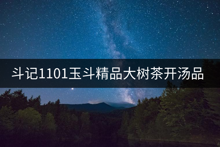 斗記1101玉斗精品大樹茶開湯品鑒 斗記1101玉斗精品大樹茶開湯品鑒