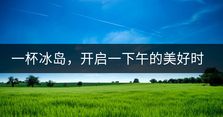 一杯冰島，開(kāi)啟一下午的美好時(shí)光