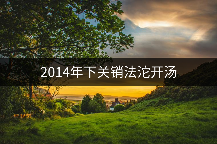 2014年下關(guān)銷法沱開(kāi)湯 2014年下關(guān)銷法沱開(kāi)湯