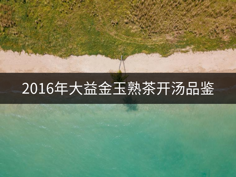 2016年大益金玉熟茶開(kāi)湯品鑒 2016年大益金玉熟茶開(kāi)湯品鑒