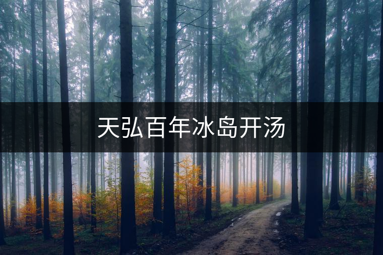 天弘百年冰島開湯 天弘百年冰島開湯