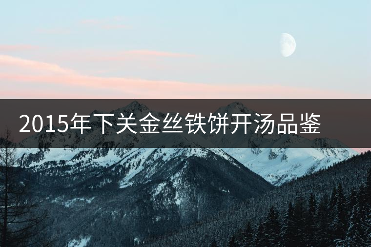 2015年下關(guān)金絲鐵餅開湯品鑒：香氣高揚(yáng)、滋味綿和