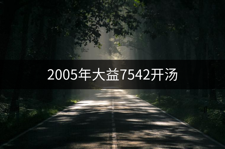 2005年大益7542開(kāi)湯