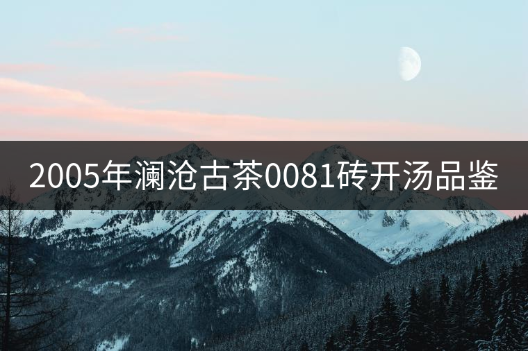 2005年瀾滄古茶0081磚開(kāi)湯品鑒 2005年瀾滄古茶0081磚開(kāi)湯品鑒