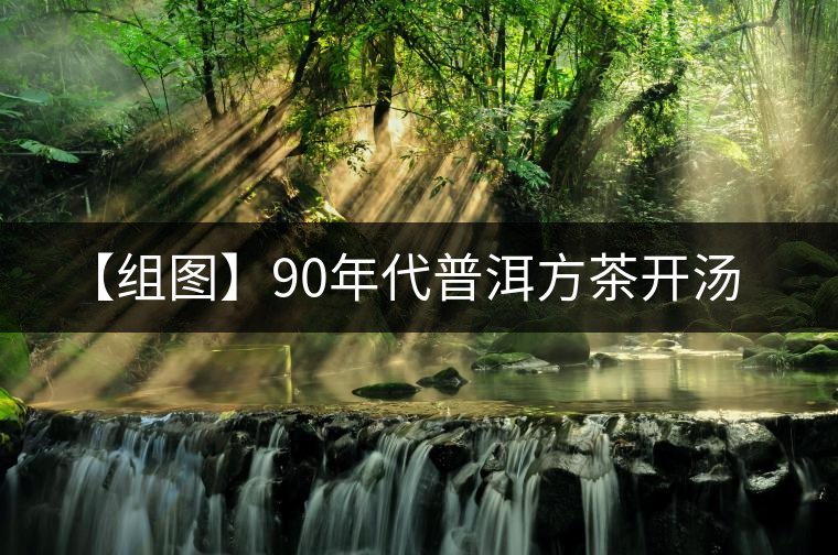 【組圖】90年代普洱方茶開(kāi)湯