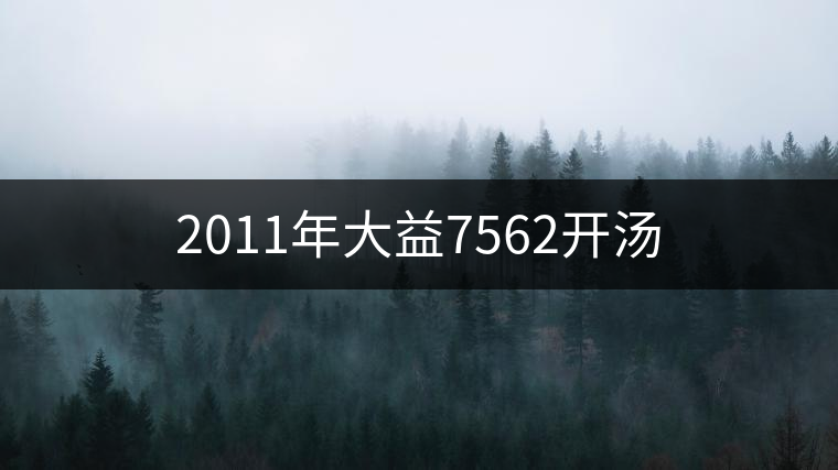 2011年大益7562開湯 2011年大益7562開湯