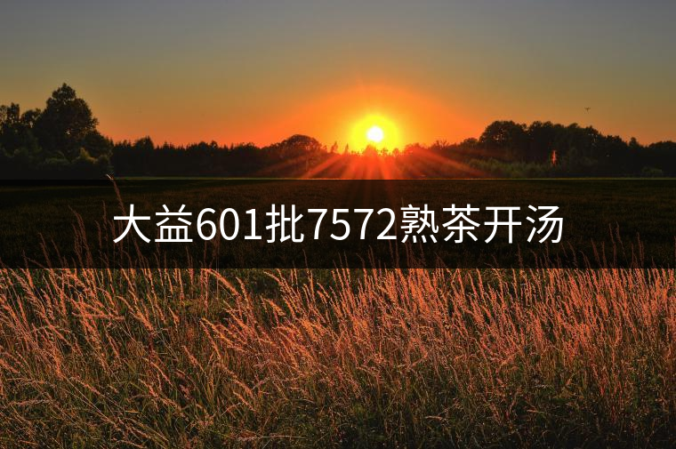 大益601批7572熟茶開(kāi)湯 大益601批7572熟茶開(kāi)湯