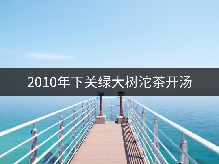 2010年下關(guān)綠大樹沱茶開(kāi)湯 2010年下關(guān)綠大樹沱茶開(kāi)湯