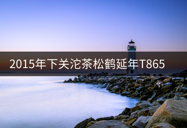 2015年下關沱茶松鶴延年T8653生茶品飲