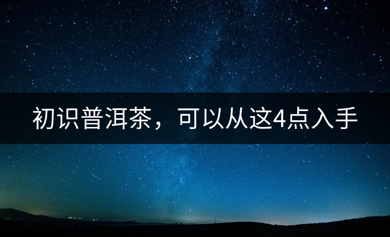 初識普洱茶，可以從這4點(diǎn)入手