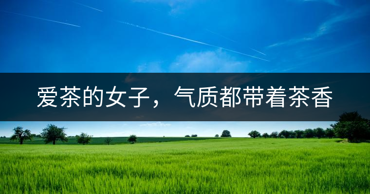 愛茶的女子，氣質(zhì)都帶著茶香