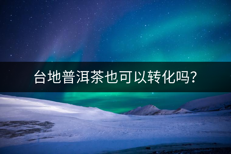 臺地普洱茶也可以轉(zhuǎn)化嗎？