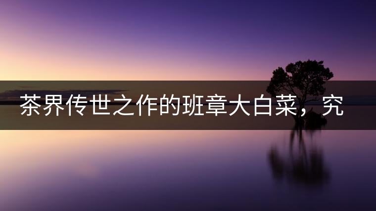 茶界傳世之作的班章大白菜，究竟有什么大來頭？