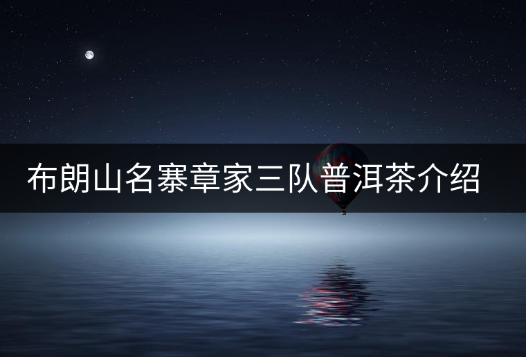 布朗山名寨章家三隊(duì)普洱茶介紹,章家三隊(duì)古樹(shù)茶口感特點(diǎn) 布朗山名寨章家三隊(duì)普洱茶介紹,章家三隊(duì)古樹(shù)茶口感特點(diǎn)