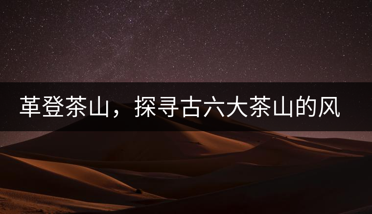 革登茶山，探尋古六大茶山的風采