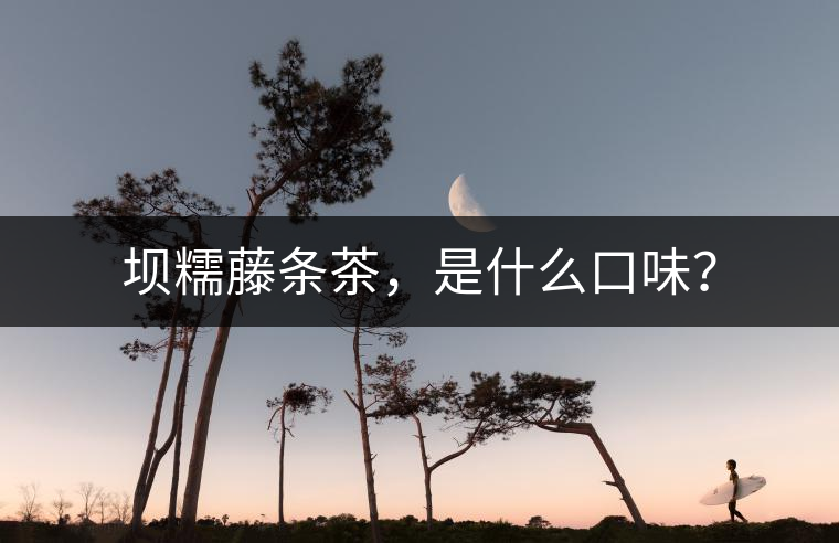 壩糯藤條茶，是什么口味？