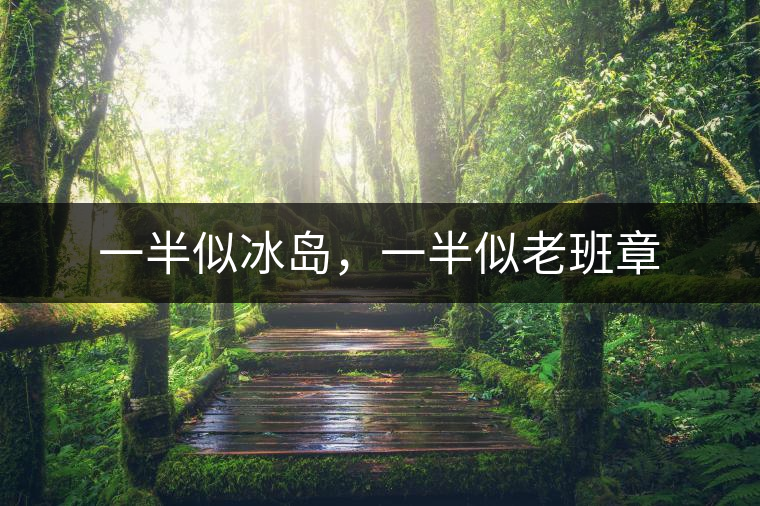 一半似冰島，一半似老班章
