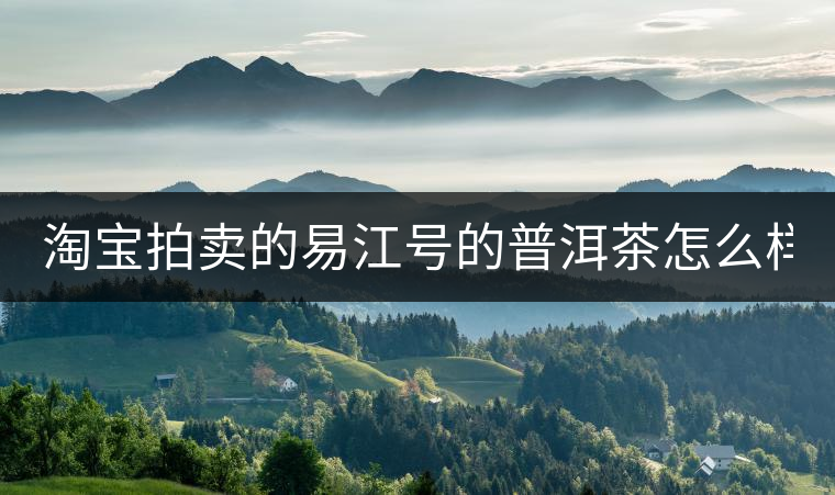 淘寶拍賣的易江號(hào)的普洱茶怎么樣？