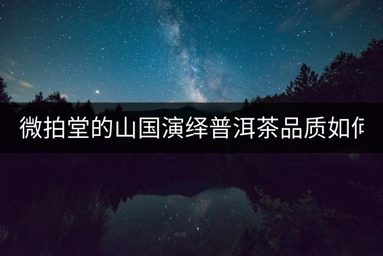 微拍堂的山國演繹普洱茶品質(zhì)如何？