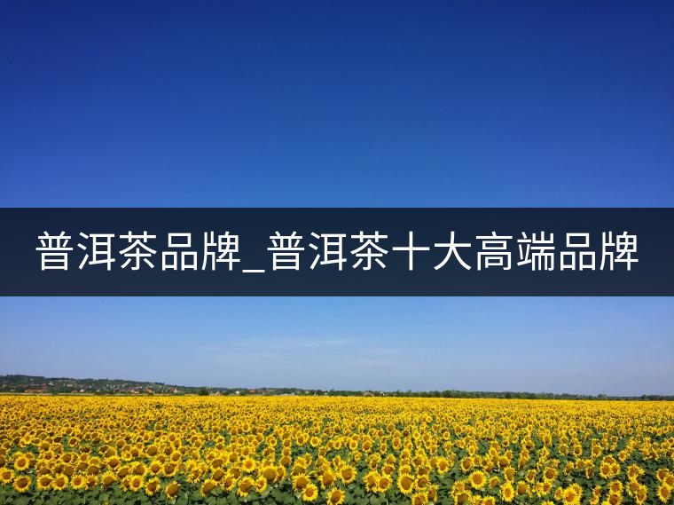 普洱茶品牌_普洱茶十大高端品牌_哪個牌子好？