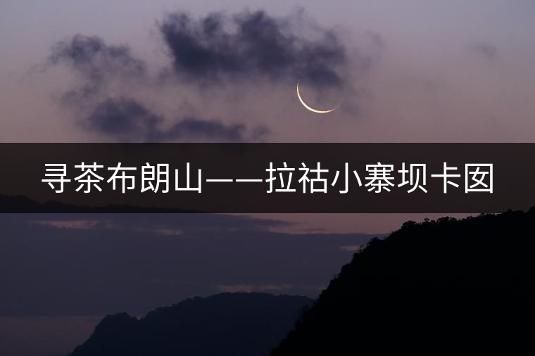 尋茶布朗山——拉祜小寨壩卡囡 尋茶布朗山——拉祜小寨壩卡囡