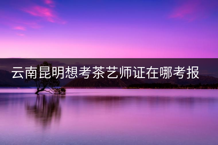 云南昆明想考茶藝師證在哪考報(bào)名及考試時(shí)間，哪個(gè)學(xué)校好？