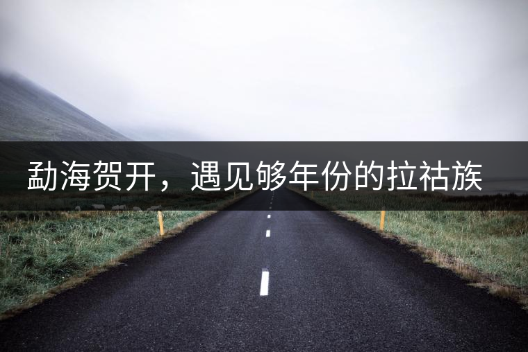 勐海賀開，遇見夠年份的拉祜族古茶園